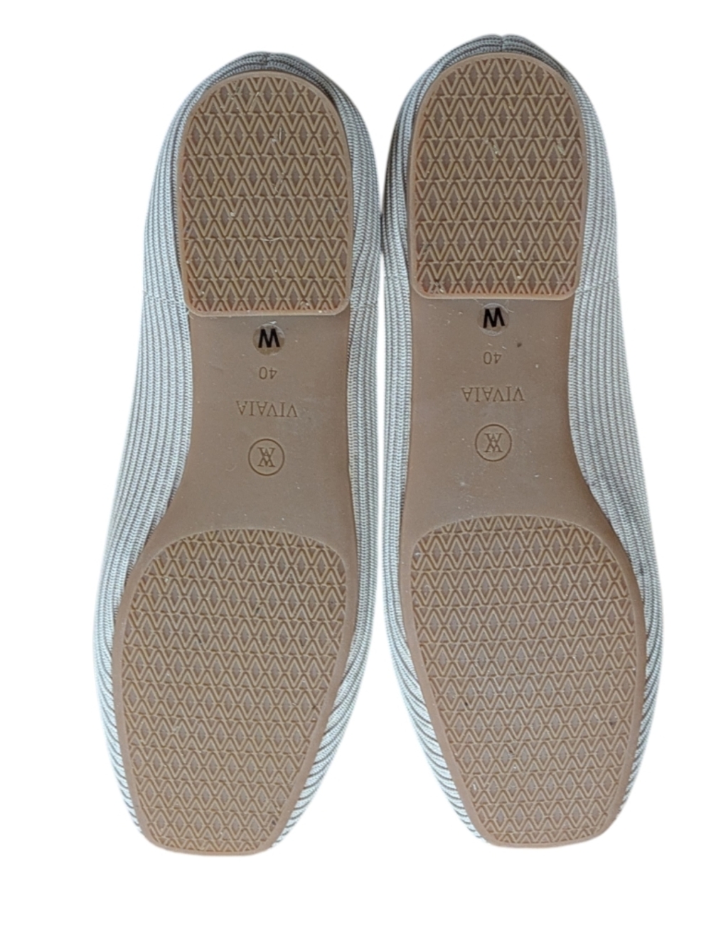 VIVAIA Margot Square Toe V-Cut Ballet Flats Almond Size 40 WIDE - Picture 7 of 10